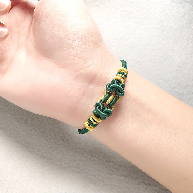 Wear FengShui Red String Saddle Knot Strength Bracelet