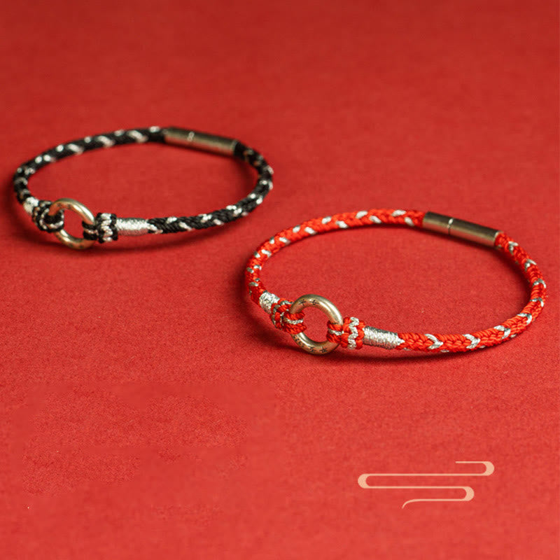 Wear FengShui Red String 925 Sterling Silver Safe Luck Bracelet