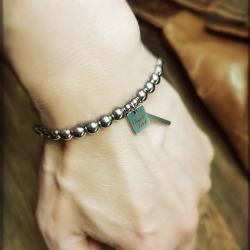 Wear FengShui Titanium Steel Good Luck Balance Bracelet