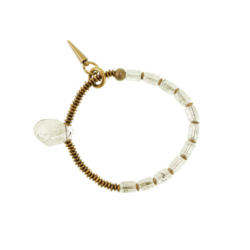 Wear FengShui Copper White Crystal Luck Bracelet