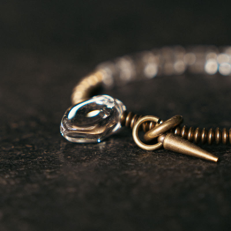 Wear FengShui Copper White Crystal Luck Bracelet