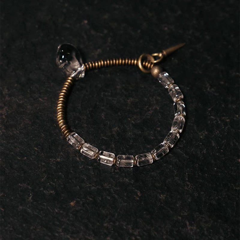 Wear FengShui Copper White Crystal Luck Bracelet