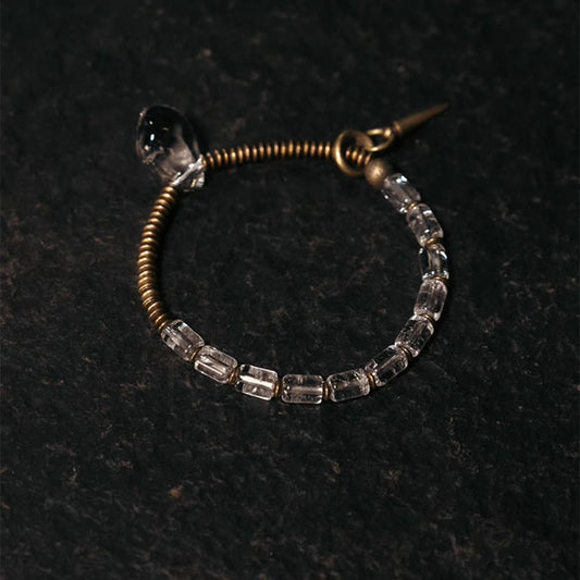 Wear FengShui Copper White Crystal Luck Bracelet