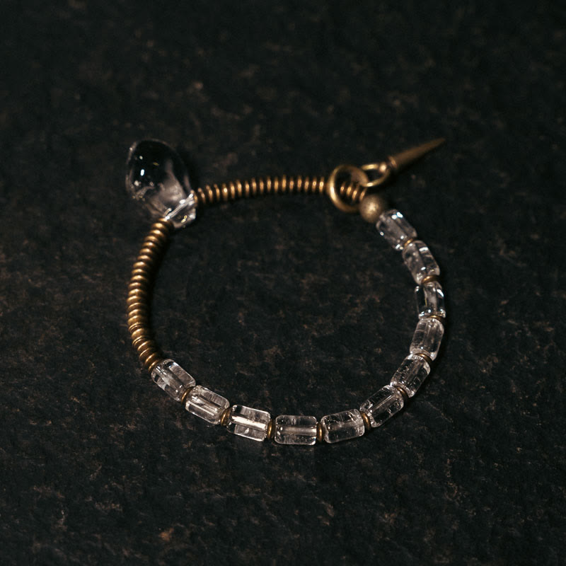 Wear FengShui Copper White Crystal Luck Bracelet