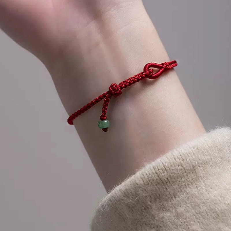 Wear FengShui Red String Jade Connection Bracelet