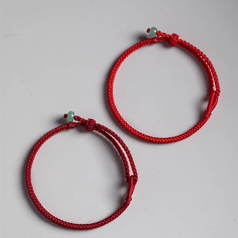 Wear FengShui Red String Jade Connection Bracelet