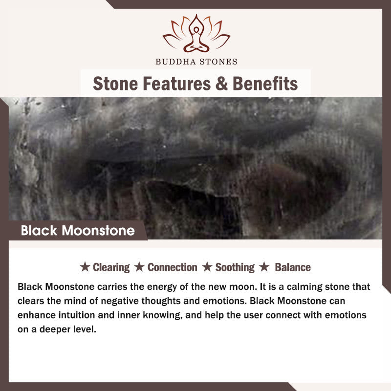 Wear FengShui Black Moonstone Soothing Bracelet