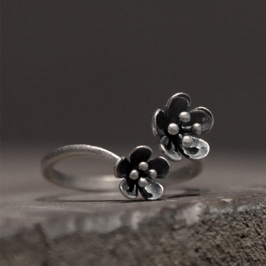 Wear FengShui 925 Sterling Silver Flowers Ring