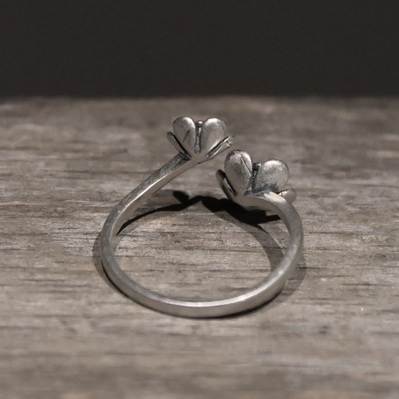 Wear FengShui 925 Sterling Silver Flowers Ring