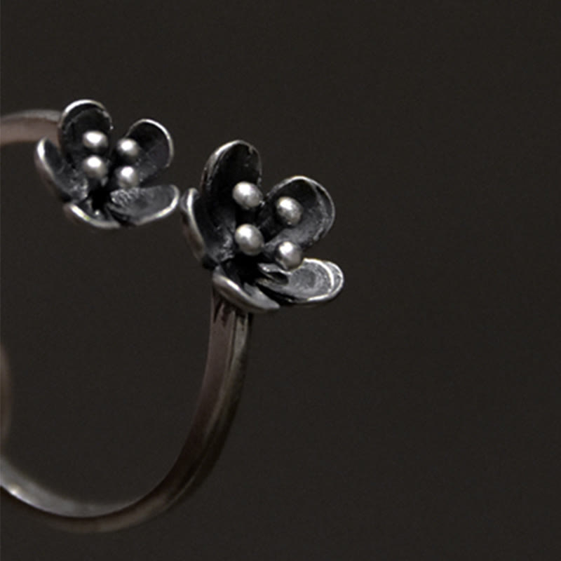 Wear FengShui 925 Sterling Silver Flowers Ring