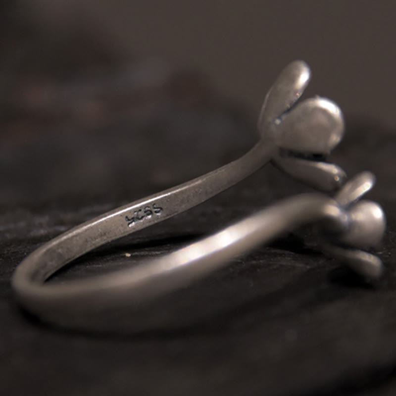 Wear FengShui 925 Sterling Silver Flowers Ring