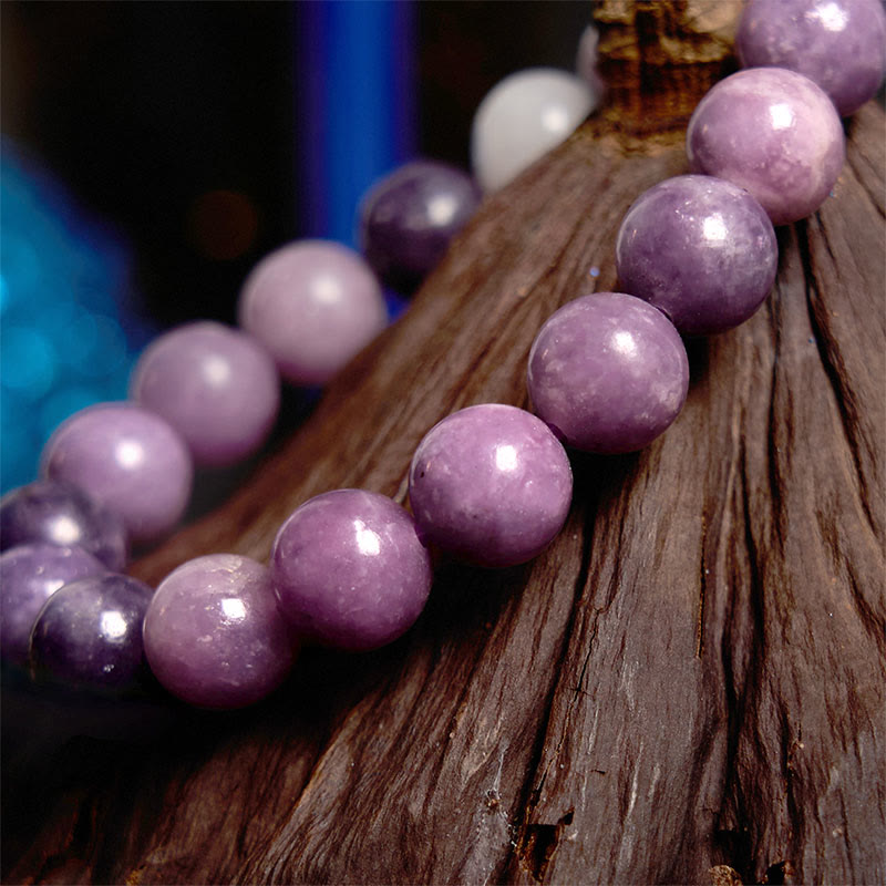 Wear FengShui Purple Mica Stone Positive Bracelet