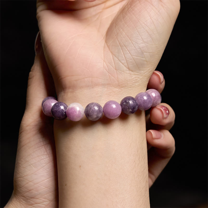 Wear FengShui Purple Mica Stone Positive Bracelet