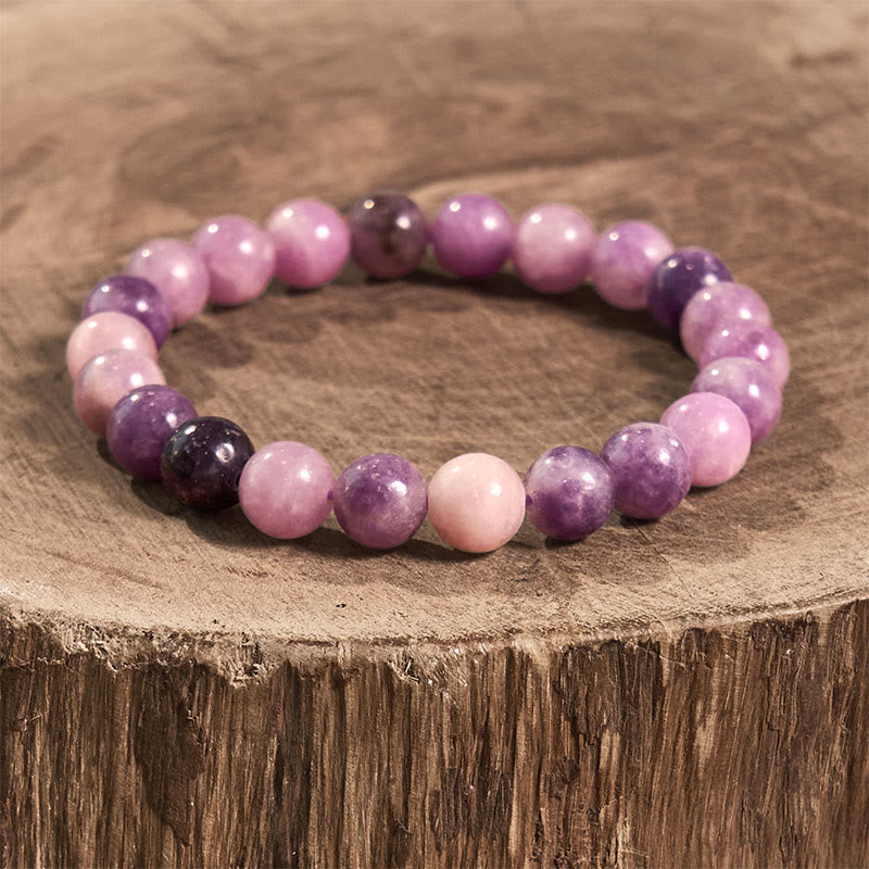 Wear FengShui Purple Mica Stone Positive Bracelet