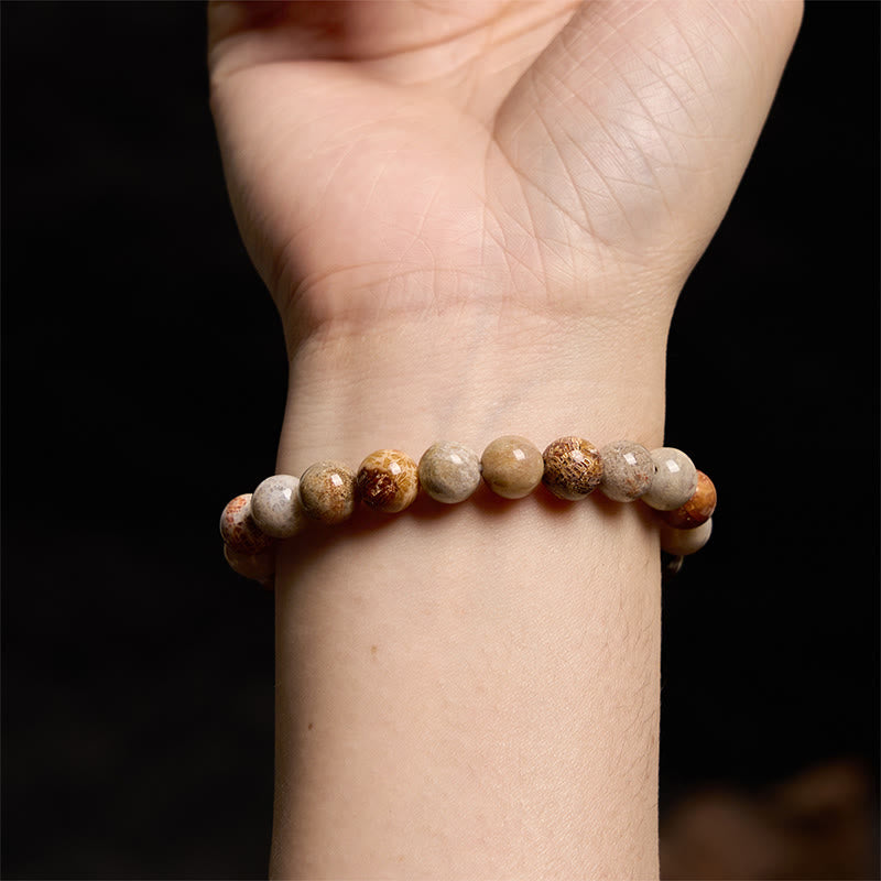Wear FengShui Fossil Coral Compassion Bracelet