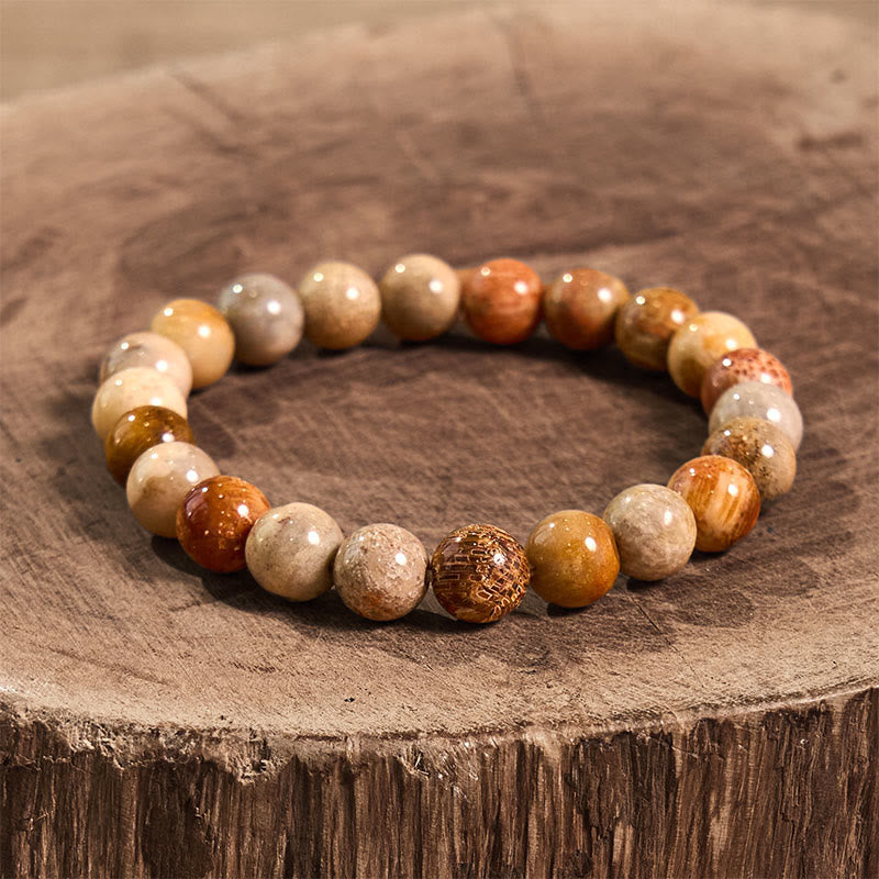 Wear FengShui Fossil Coral Compassion Bracelet