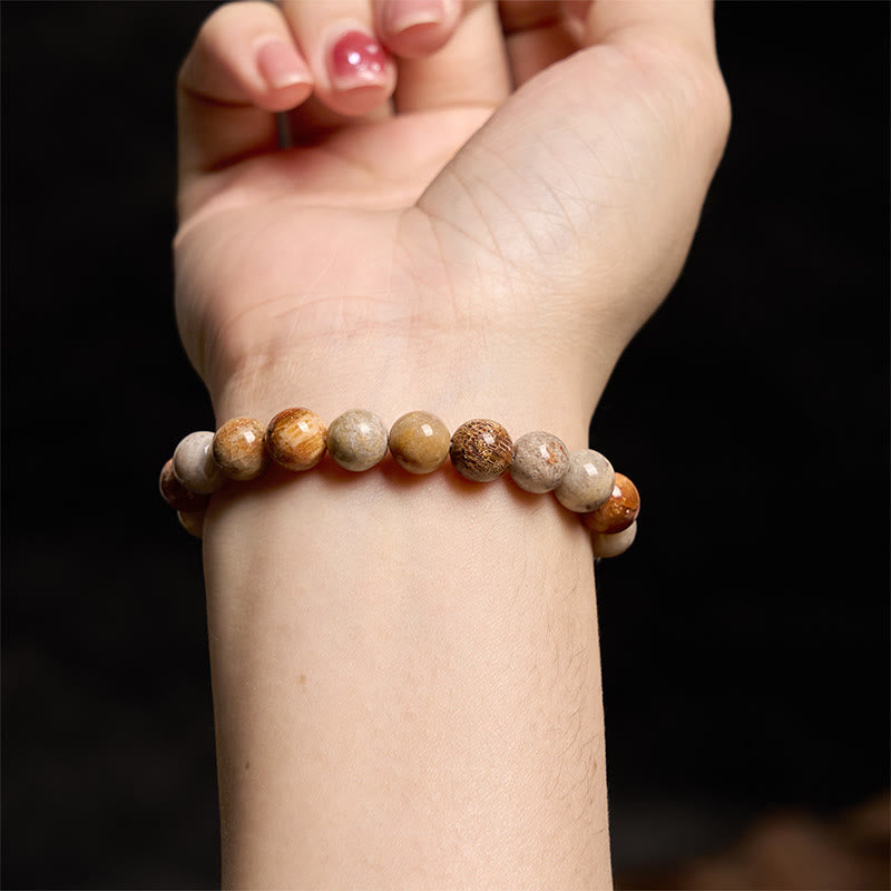 Wear FengShui Fossil Coral Compassion Bracelet