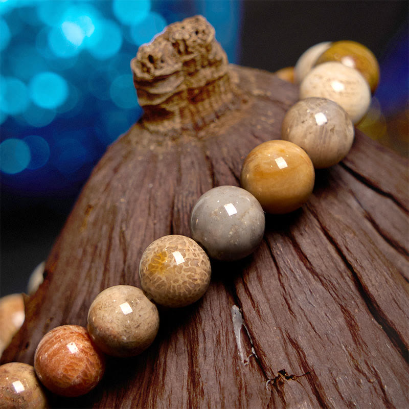 Wear FengShui Fossil Coral Compassion Bracelet