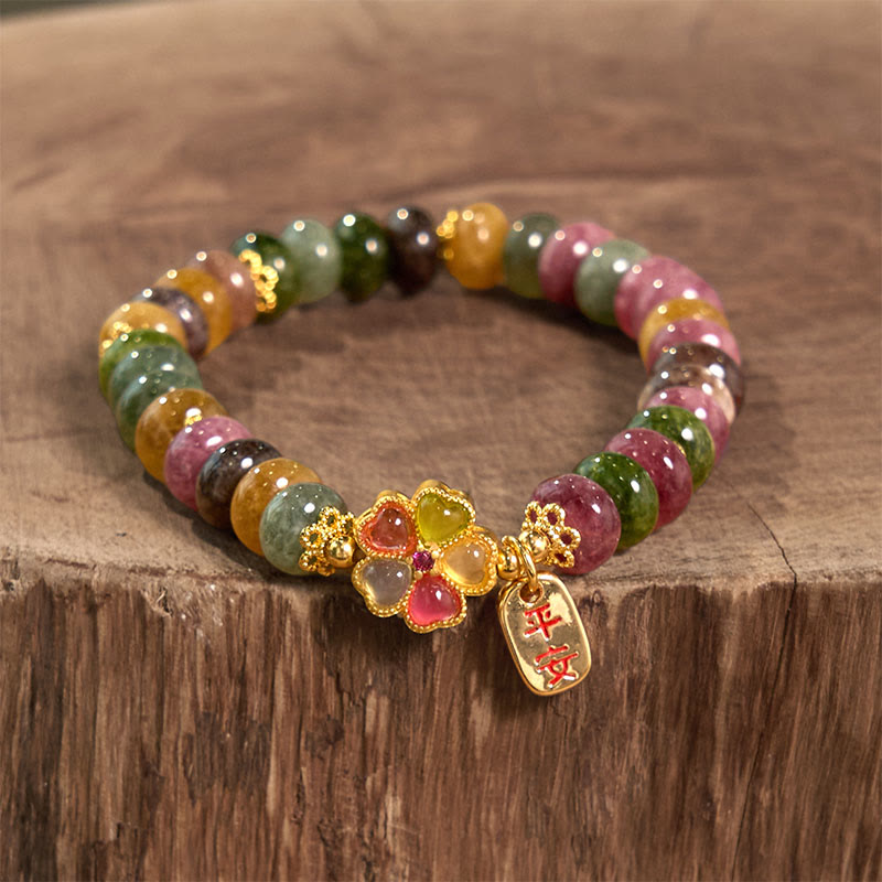 Wear FengShui Tourmaline Jade Safe And Well Love Bracelet