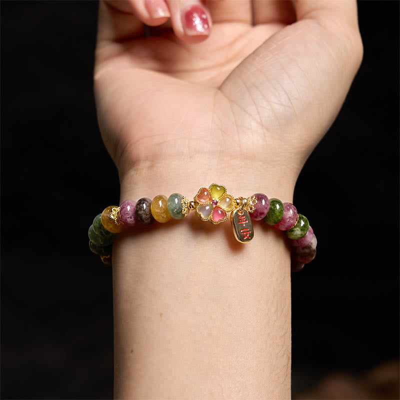 Wear FengShui Tourmaline Jade Safe And Well Love Bracelet