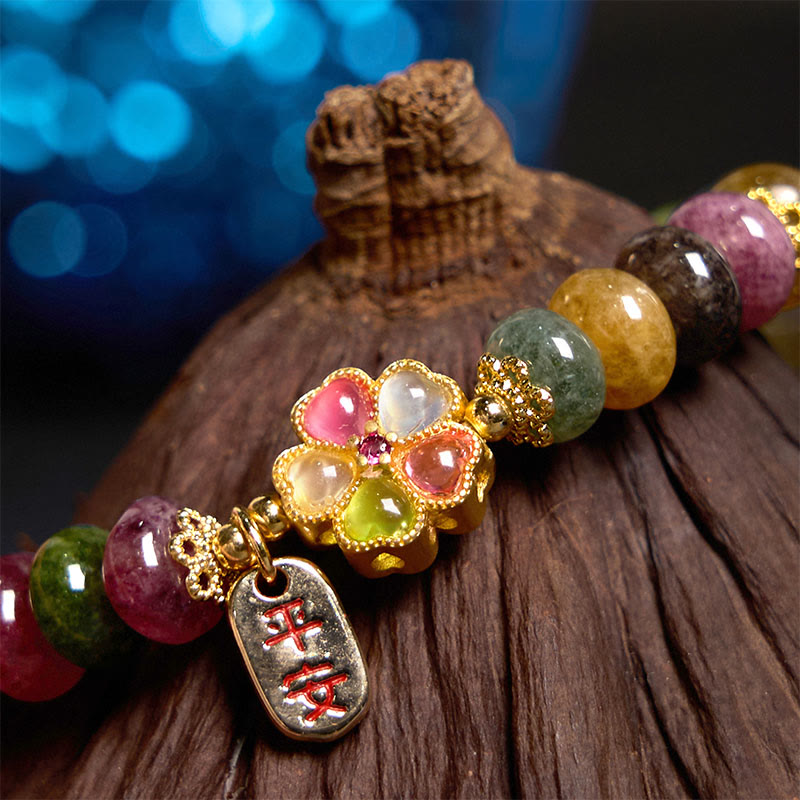 Wear FengShui Tourmaline Jade Safe And Well Love Bracelet