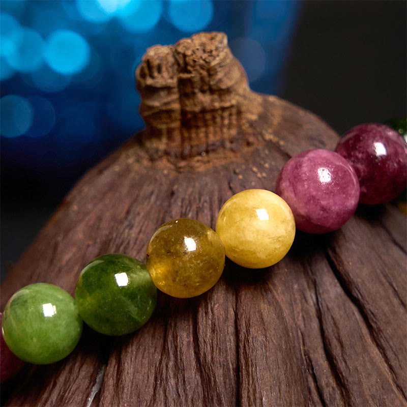 Wear FengShui Tourmaline Wisdom Flower Bracelet