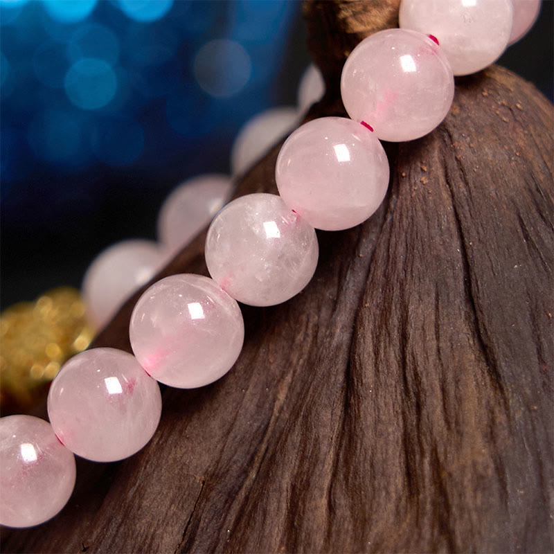Wear FengShui Pink Crystal Citrine Flower Warmth Bracelet