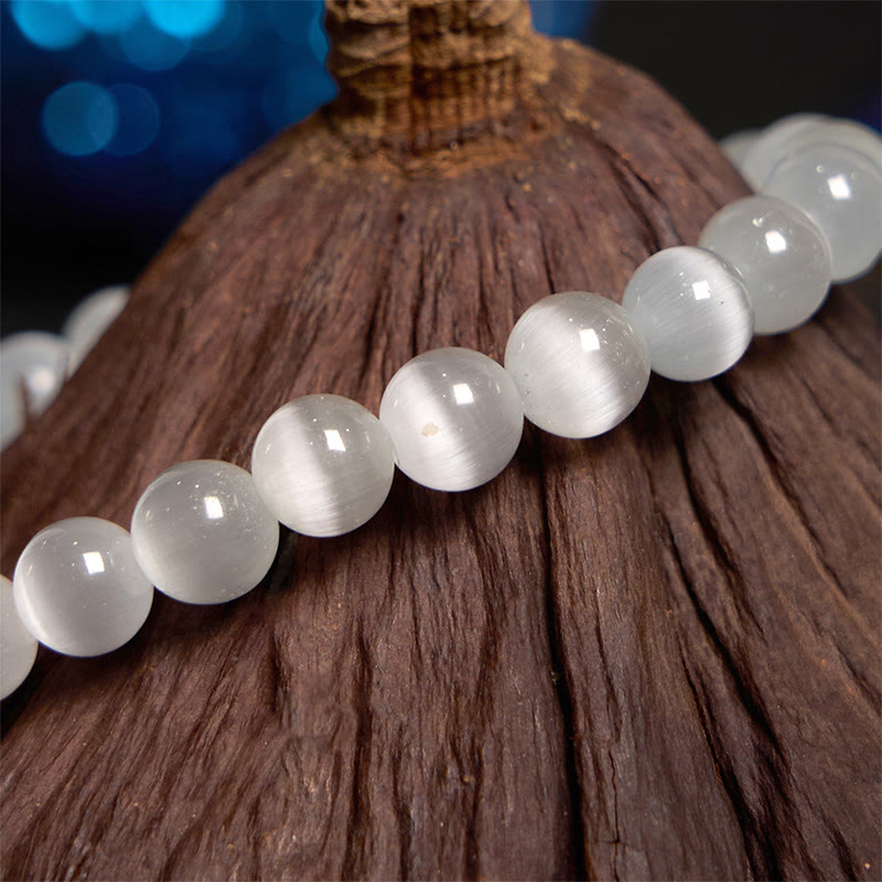 Wear FengShui Cat's Eye Chrysoberyl Flower Love Bracelet