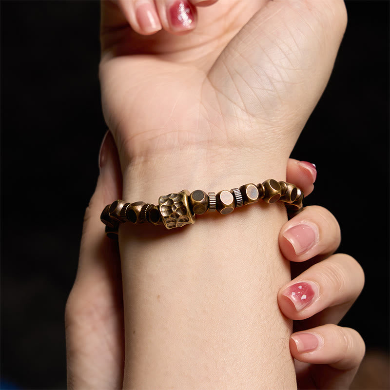 Wear FengShui Copper Meteorite Pattern Balance Bracelet