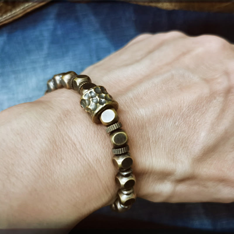 Wear FengShui Copper Meteorite Pattern Balance Bracelet