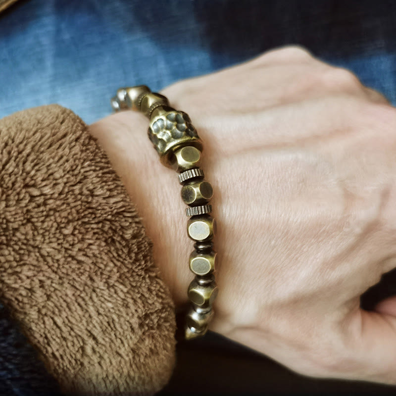 Wear FengShui Copper Meteorite Pattern Balance Bracelet
