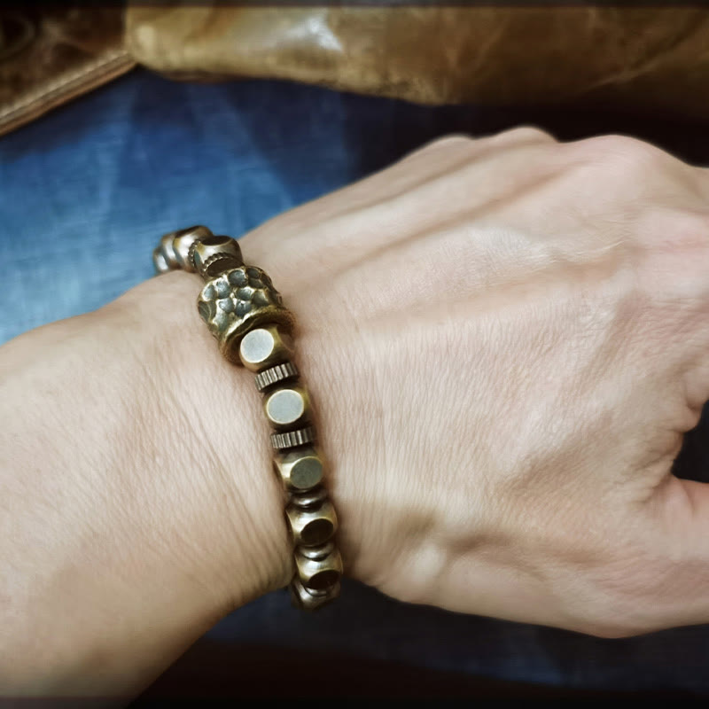 Wear FengShui Copper Meteorite Pattern Balance Bracelet
