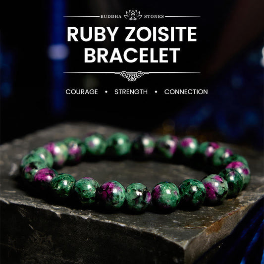 Wear FengShui Ruby Zoisite Connection Bracelet