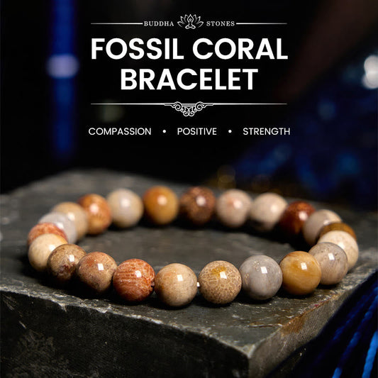Wear FengShui Fossil Coral Compassion Bracelet