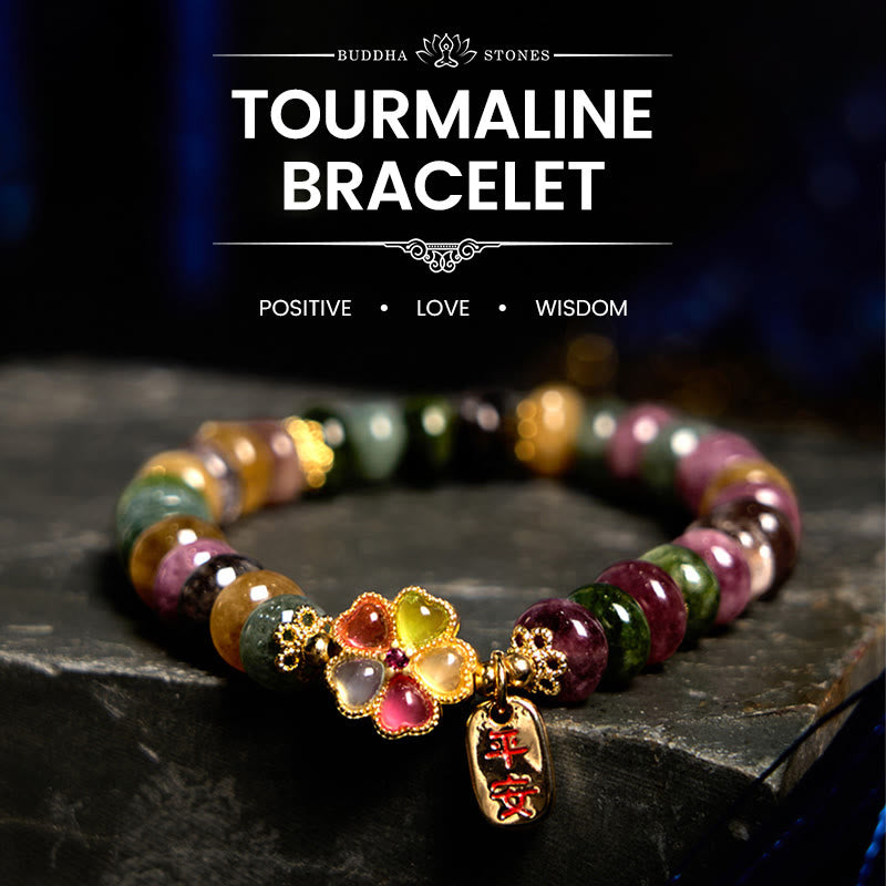 Wear FengShui Tourmaline Jade Safe And Well Love Bracelet