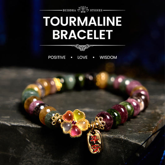 Wear FengShui Tourmaline Jade Safe And Well Love Bracelet