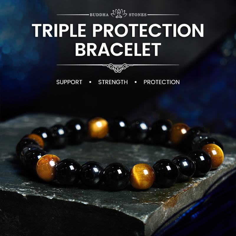 Wear FengShui "Sending You Power and Protection" Tiger's Eye Bracelet Includes Gift Message Card