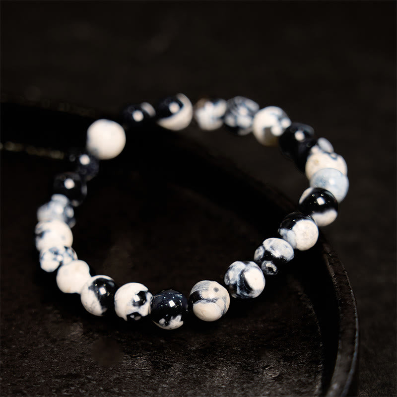 Wear FengShui "May the Stars Guide Your Dreams" Orca Agate Bracelet Includes Gift Message Card