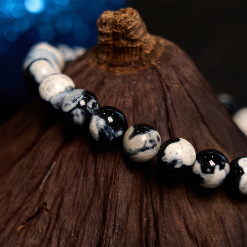 Wear FengShui "May the Stars Guide Your Dreams" Orca Agate Bracelet Includes Gift Message Card