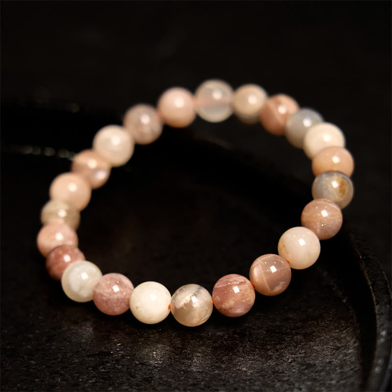 Wear FengShui Peach Moonstone Healing Bracelet