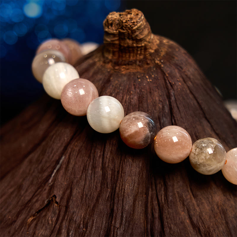Wear FengShui Peach Moonstone Healing Bracelet