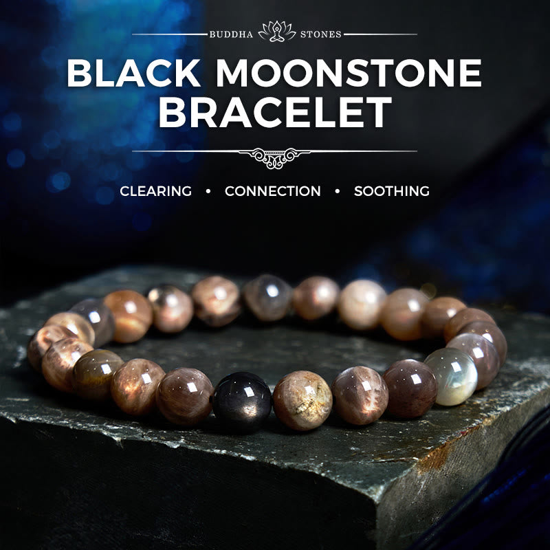 Wear FengShui Black Moonstone Soothing Bracelet