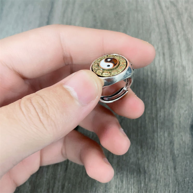 Wear FengShui Yin Yang Chinese Zodiac Copper Wealth Adjustable Ring