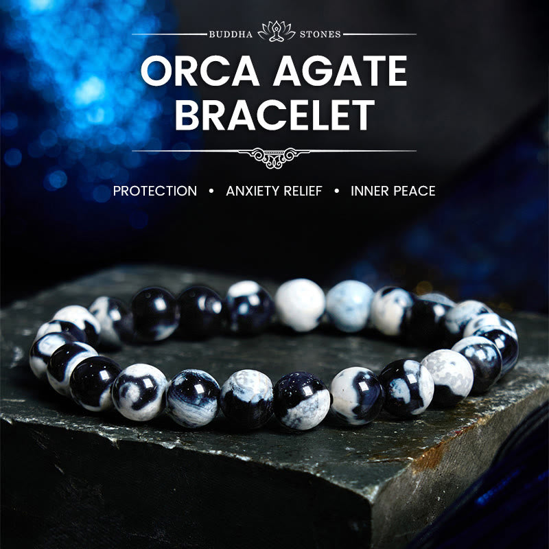 Wear FengShui Orca Agate Protection Bracelet