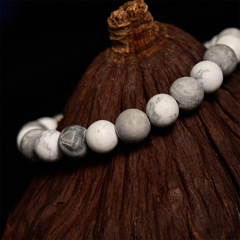 Wear FengShui Picasso Jasper White Turquoise Courage Bracelet