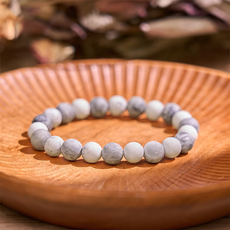 Wear FengShui Picasso Jasper White Turquoise Courage Bracelet