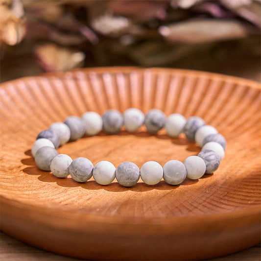 Wear FengShui Picasso Jasper White Turquoise Courage Bracelet