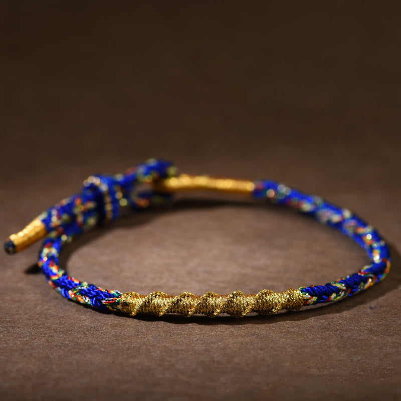 Wear FengShui Handmade Chinese Zodiac Natal Buddha Luck Strength Braided Rope Bracelet