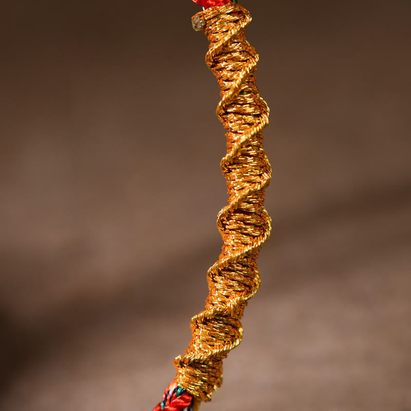 Wear FengShui Handmade Chinese Zodiac Natal Buddha Luck Strength Braided Rope Bracelet