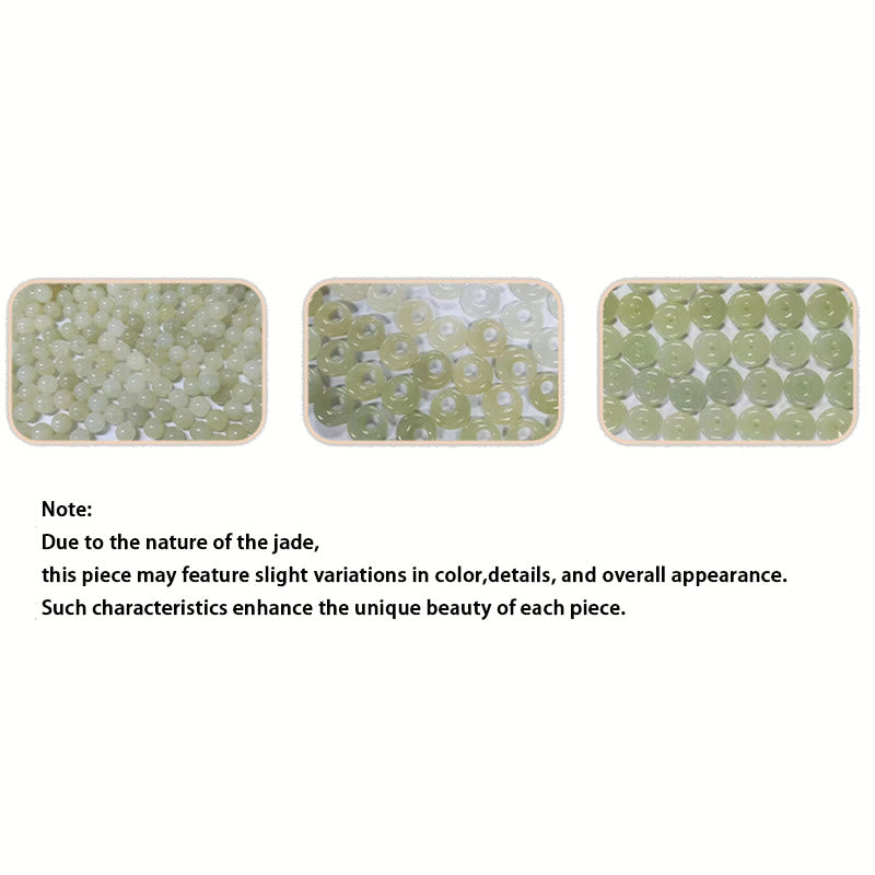 Wear FengShui 925 Sterling Silver Natural Hetian Jade Auspicious Clouds Abundance Bracelet